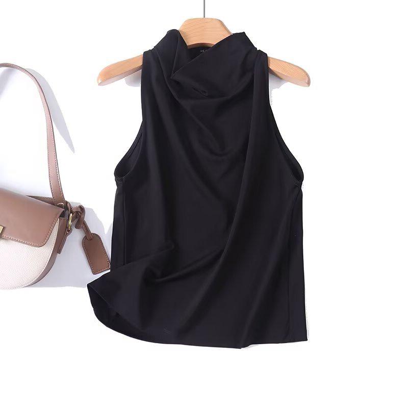 

Summer Women s Sleeveless Cowl Neck Drape Top Large