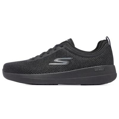 Go Walk Stability Round Toe Lace-Up Low-Top Running Shoes Men Sneakers Black 216142-BBK