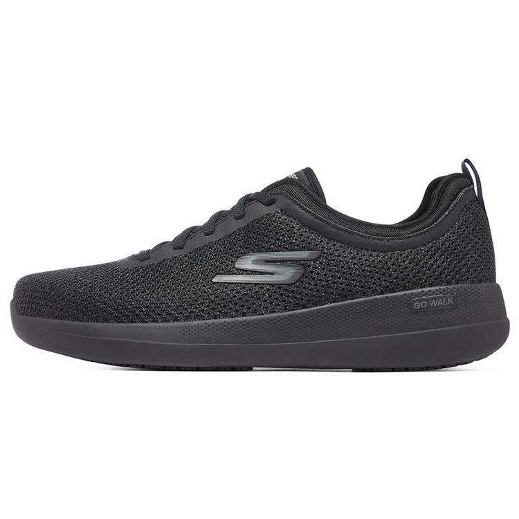 Skechers Go Walk Stability Round Toe Lace-Up Low-Top Running Shoes Men sneakers Black 216142-BBK 42.5