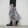 broadcast Vintage Print Mesh Midi Skirt