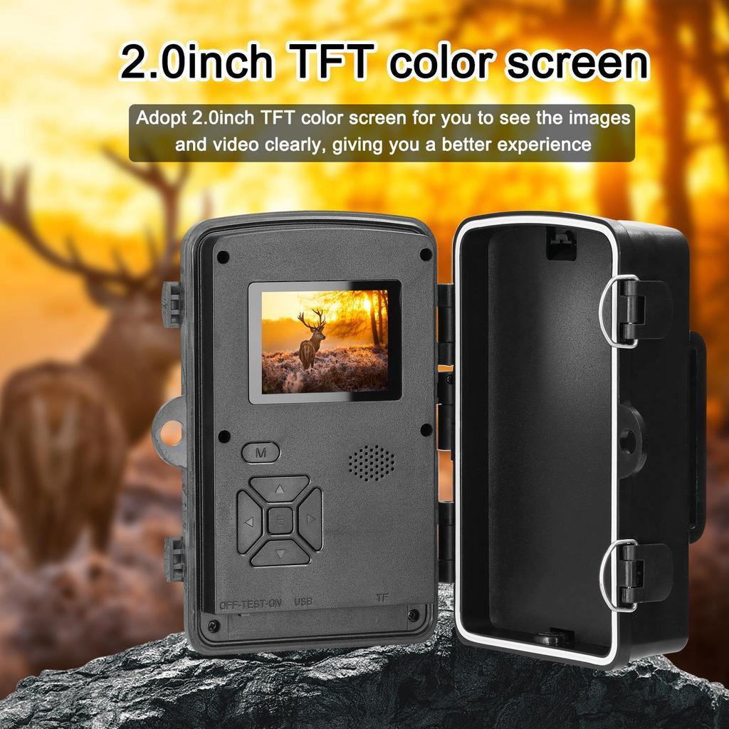 Infrared Outdoor 1080P 2MP Anti-Hunting Waterproof Camera with Induction Detection - Model DL0011