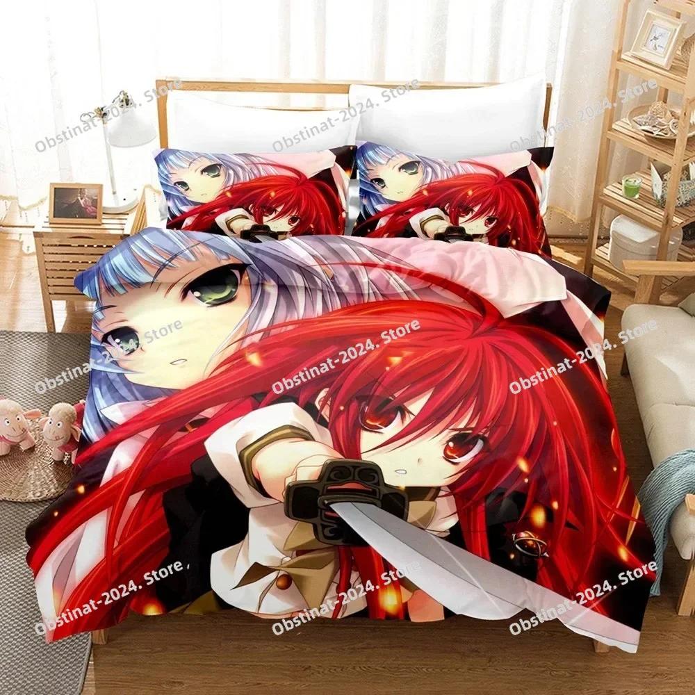 Shakugan No Shana Bedding Set Printed Bed Set With Pillowcase Bed Duvet Cover Soft Single Double Queen Super King Size