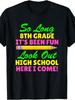 Plus Size 2026 Edition Vintage High School Graduation T-Shirt - Goodbye 8th Grade Hello Year Gift, Short Sleeve Round Ne