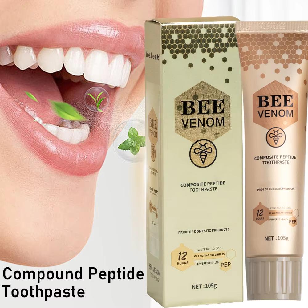 Gold Honey Peptide Complex Toothpaste Continuously Fresh Breath Refreshing Fluoride Free Protecting Teeth For Women & Men