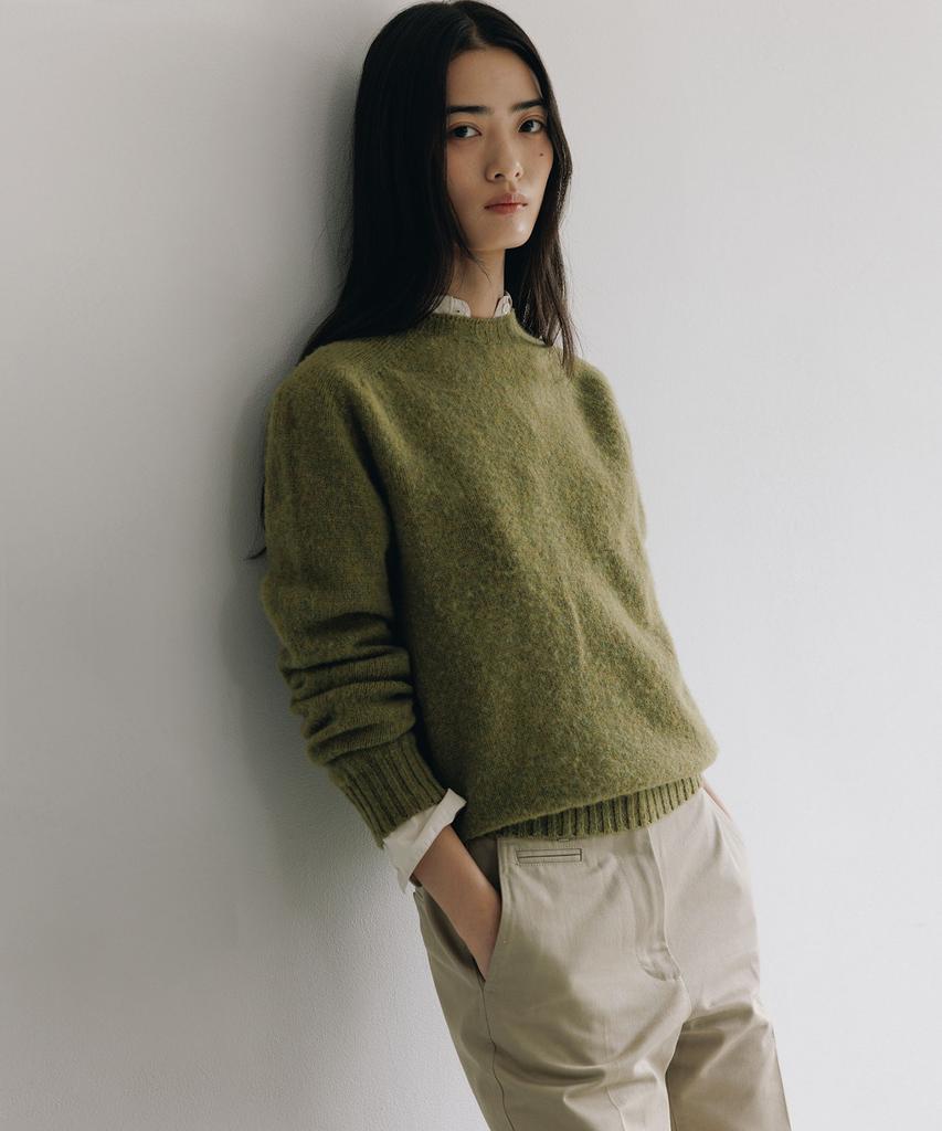BLANKROOM Shaggy Dog Crew Neck_Lihen