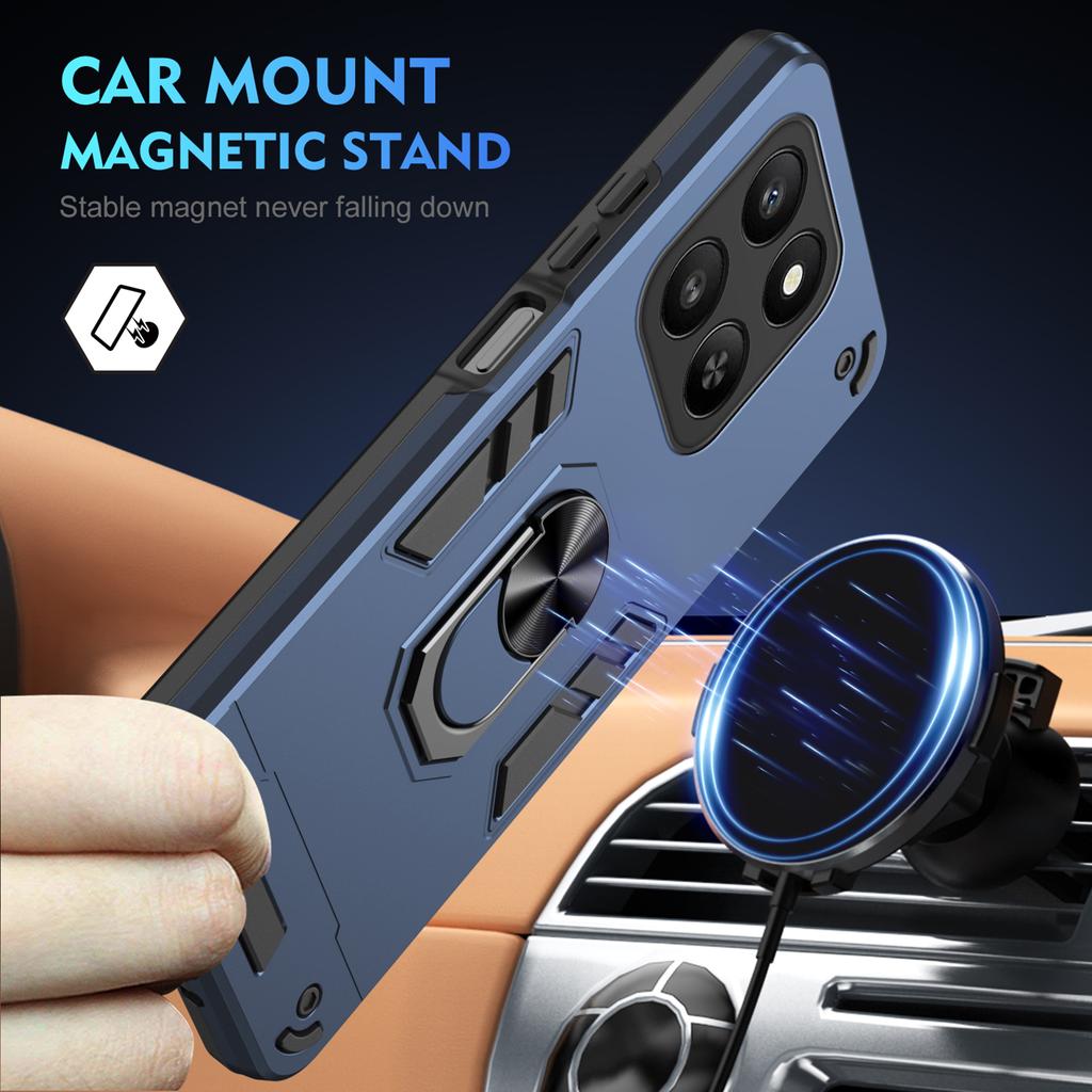 Military Armor Shockproof Case for Honor 400 Smart 5G X7d 4G Protective Cover Ring Stand Holder Fundas Coque