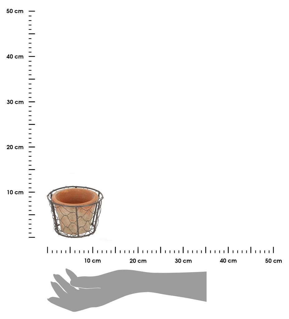 Rustic Terracotta Flowerpot 12.5 Cm