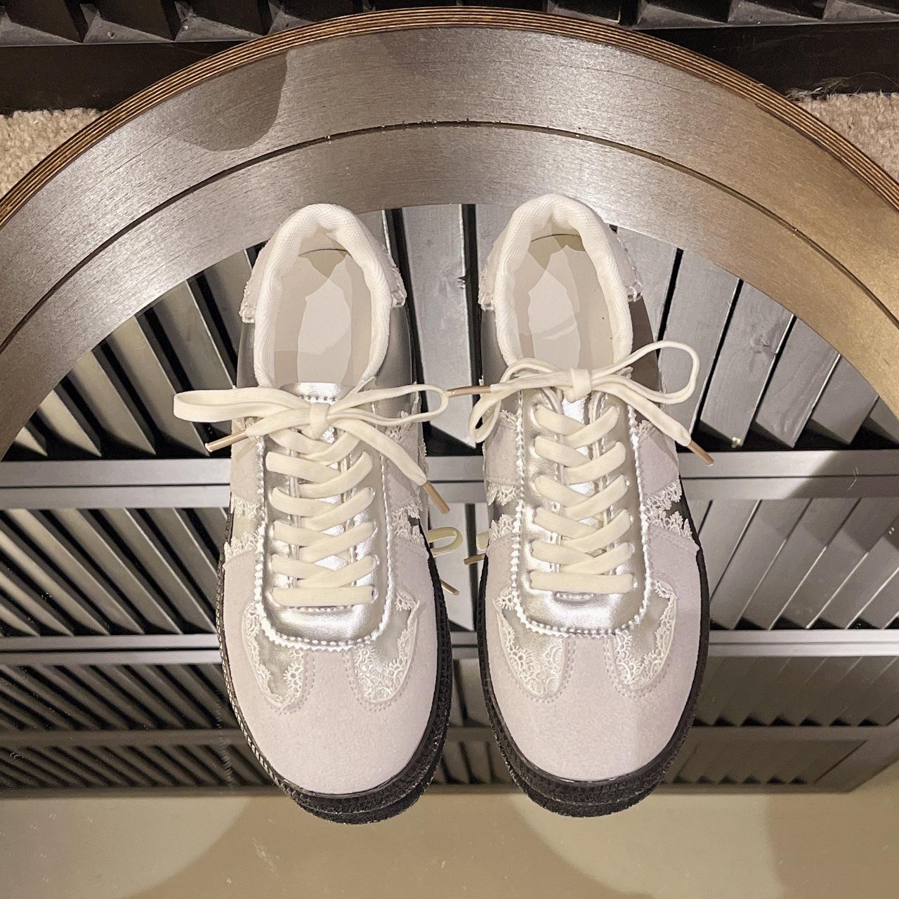 

Туфли на платформе, весенне-летняя обувь, туфли-лодочки, спортивная обувь, женская обувь, повседневная обувь, модельная обувь 40 серебряный