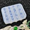 Blumenkette 3D Reliefschnitzerei Silikon-Nagelform DIY-Nagelkunst-Dekoration Florales Design Transparentes Maniküre-Schablone