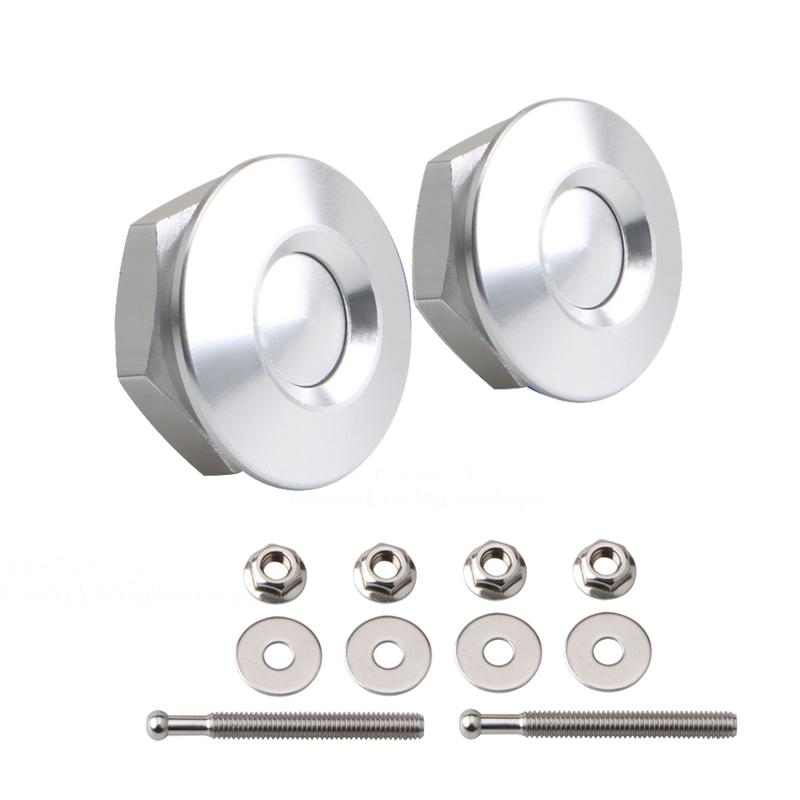 Universal Push Button Billet Quick Release Fasteners Set Racing Car Front Bumper Hood Pin Engine Bonnet Lock Latch Clip Body Kit