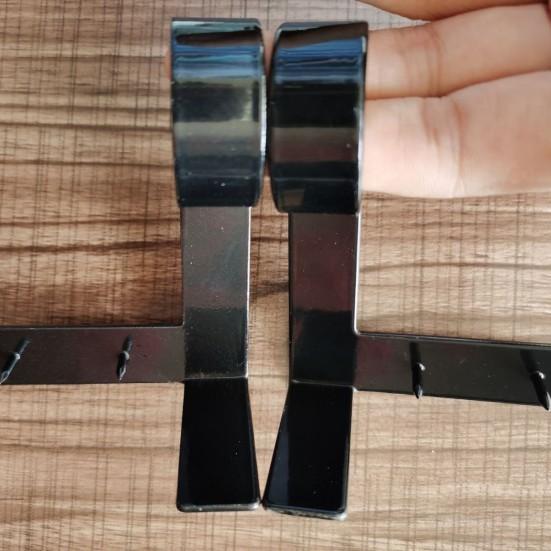 

Frecoccialo Держатели для штор Двойные кронштейны для штор Вкручиваются прямо в оконную раму Регулируемые 2pcs чёрный