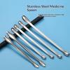 Stainless Steel Medicinal Spoon Ladle Double-ended Experiment Pharmacy Lab Use Reagents Sample Spatula Weighing Spoon