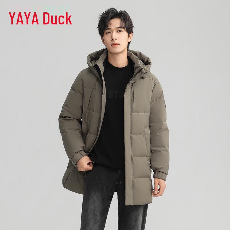 YAYA 2025 Winter Unisex Hooded Long Down Jacket