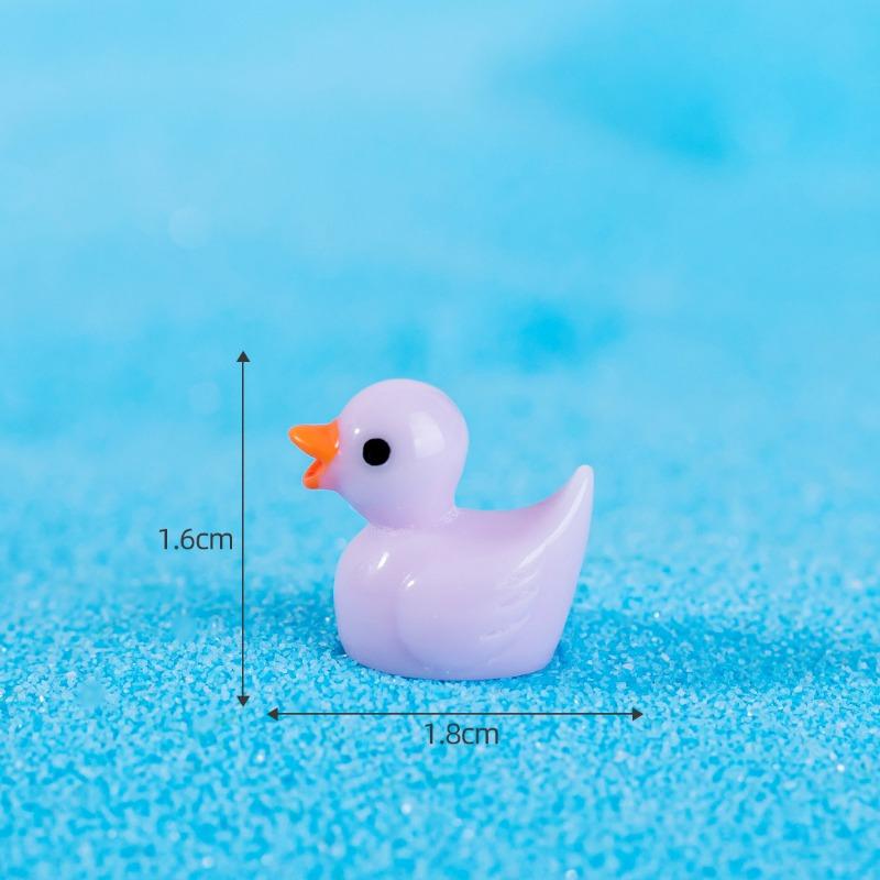 Little Yellow Duck Figurines Moss Micro-landscapesMiniature Ornaments Decorative Accessories Resin Handicrafts
