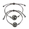Simple Handmade Braided Couple Matching Bracelets for Women Trendy Luminous Sun Moon Bracelets Romantic Valentine's Day Jewelry