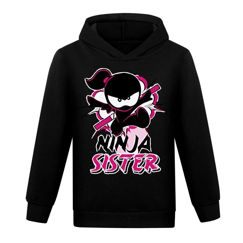 Cute Game NINJA KIDZ Hoodie Pullover Boys Girls Cartoon 3D Printed Sweatshirts Child Anime Casual Long Sleeve Tops