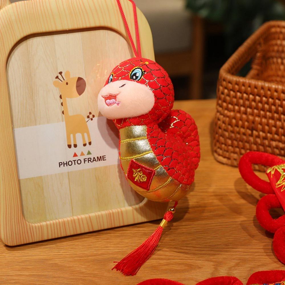 Chinese Style Wealth Snake Year Mascot Toy Happy New Year Lucky Snake Doll Plushies  Children