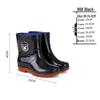 Men's Non-Slip Water-Resistant Work Boots: High-Top, Thick, Durable, Velvet-Lined for Construction and Kitchen Safety