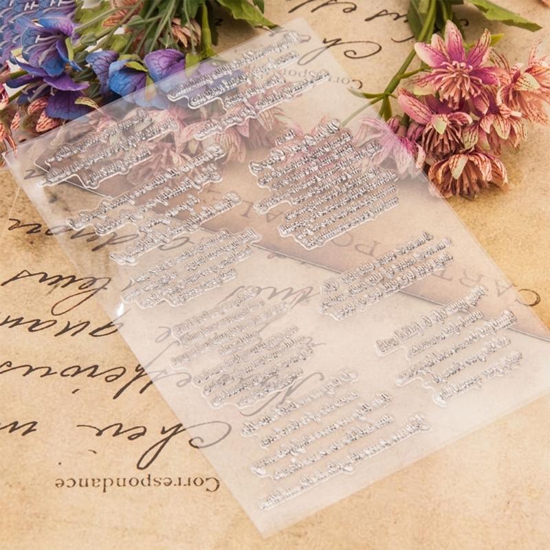 1Pc Clear Stamps 3D Scrapbooking Silicone Clear Stamp Seals Stamps Cards Making Photo Journal Album Decorations Stamps