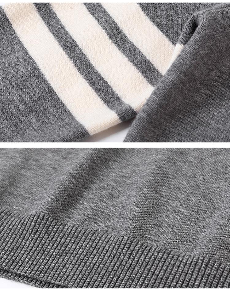 2025 Autumn Fashion Women's Faux Two-Piece Knitted Sweater - Versatile and Stylish Top