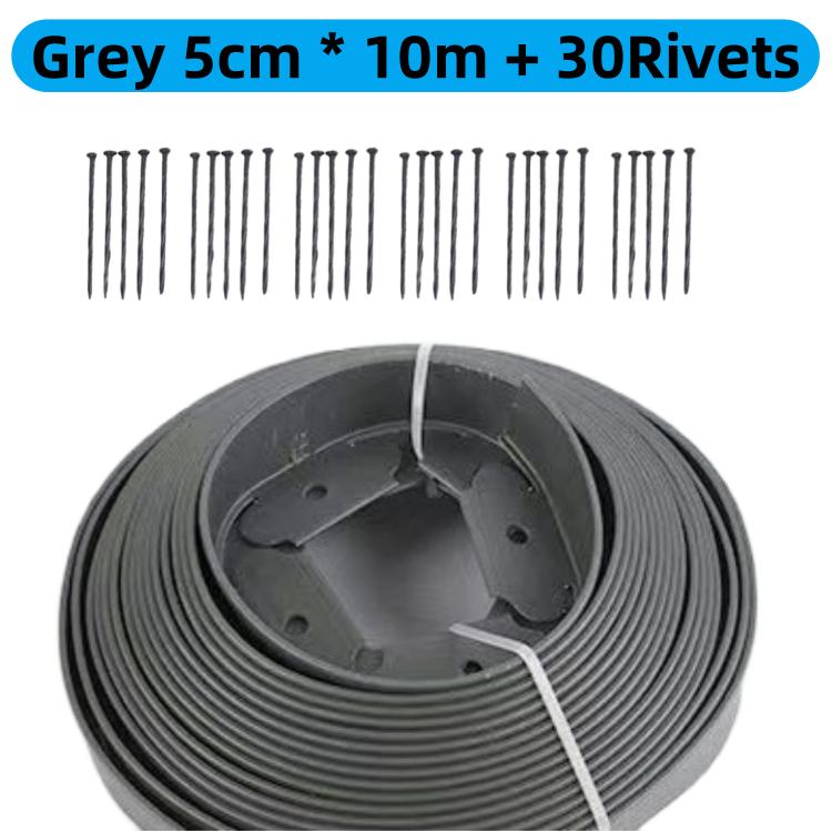 5/10M Fixed Garden Barrier Lawn Grass Plastic Edging Border Landscape Edging Garden Edge Kit With Anchoring Spikes Easy Install