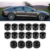 For Lug Nut Covers Senyar 20pcs 17mm Car Wheel Bolt Nut Cover, Universal Covers Auto Hub Screw Anti-Theft Cover for Auto (Black)