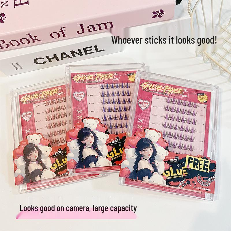 BQI Photo Goddess Glue-Free Colored False Eyelashes for Festivals & Cosplay - Beauty Makeup Tools.