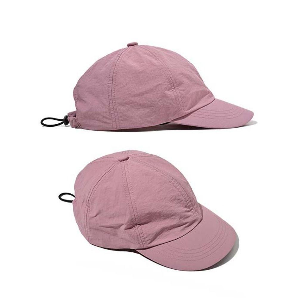 Drawstring Design Sunshade Cap Japanese Style Snapback Hats Sun Visor Baseball Cap  Trucker Cap