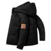 Winter Neue verdickte Daunenjacke mit Kapuze für Herren Weiße Entendaunen Warmes lässiges Oberteil Trendy Brand Kurzer, lockerer Mantel