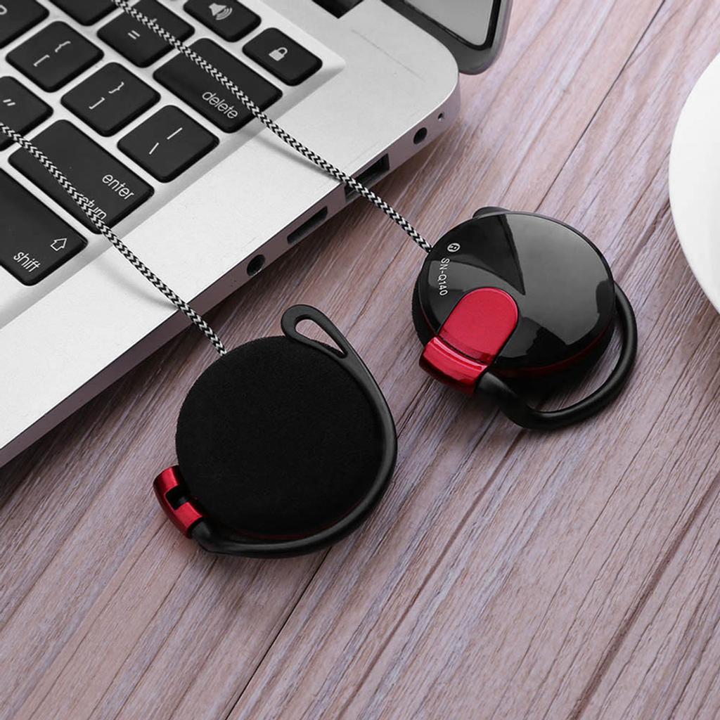   Wired Gaming Headset Powerful Bass On-Ear Music Headphones Ear-hook Earphones wCelsius Mic In-line Control  