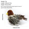 Cat interactive toy electric simulated chirping bird plush cat toy pet feather tease cat toy bird toy