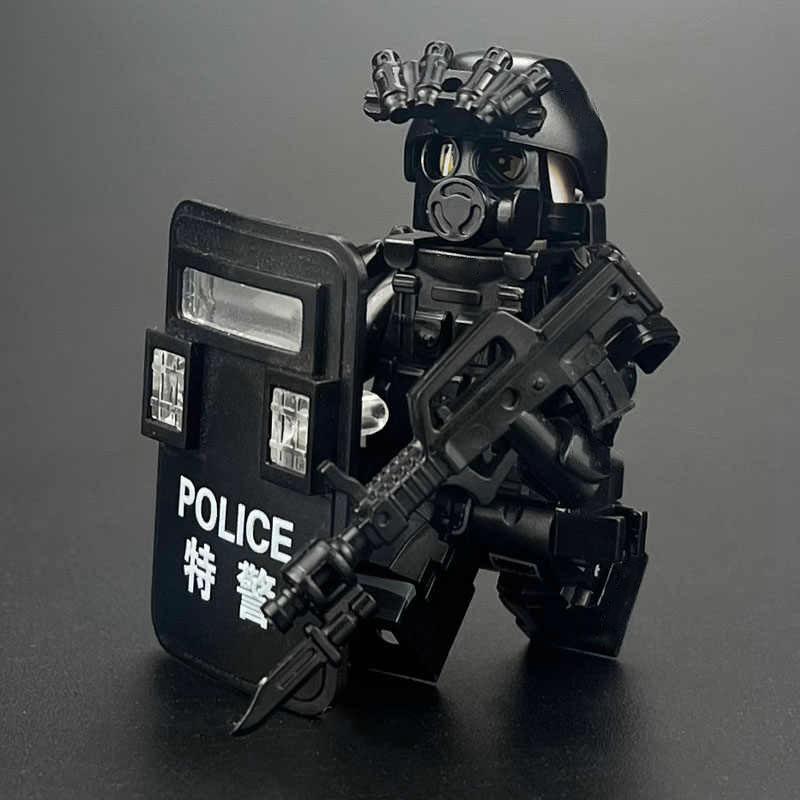 

Военная марионетка отряда специального назначения Миниатюрная марионетка специальной полиции Детская сборка головоломка строительный блок