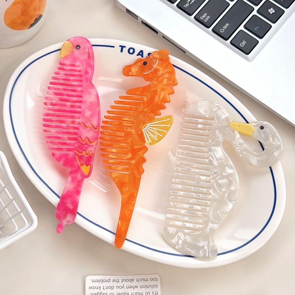 Animal Makeup Comb Puppy Hairdressing Combs Hair Care Acetate Comb  Barber Shop Salon