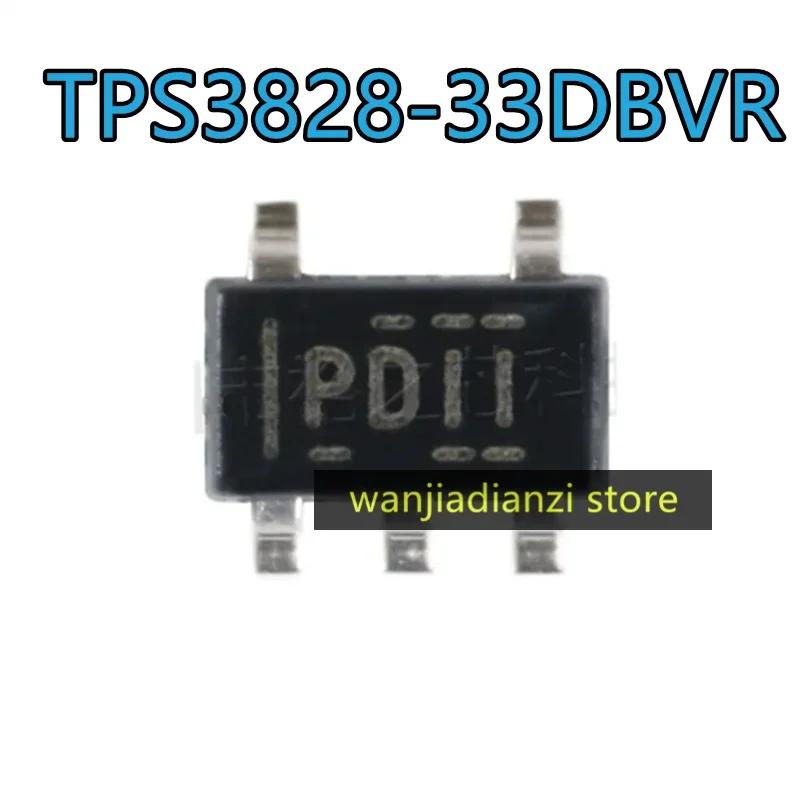 

5pcs Original genuine TPS3828-33DBVR SOT23-5 with watchdog timer voltage monitor chip TPS3828 чорний
