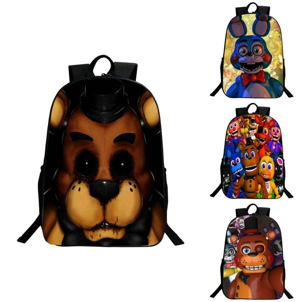 Vibrant Five Nights At Freddy's Backpack With Anime Pattern For Kids And Students