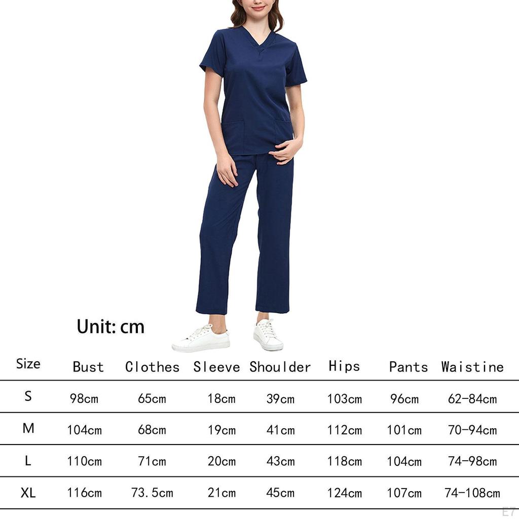 OP Clothing Set for Women, Surgical Overhead And Pants, Short-sleeved Nurse Top,