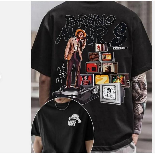 BRUNO MARS Music Tour Graphic T-Shirt 2026 - Unisex Fans - Two-Sided Gift.