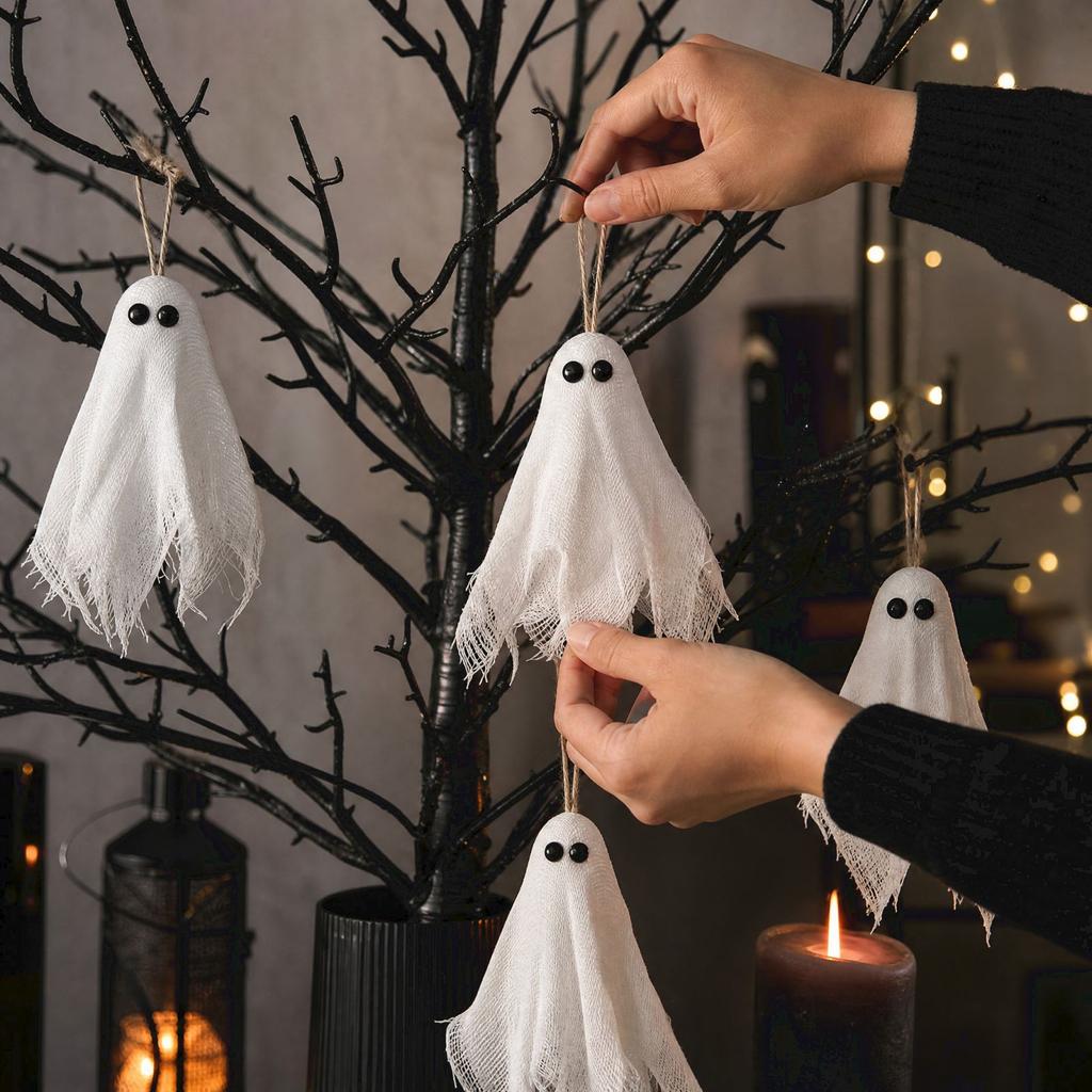 Halloween Tulle Hanging Decorations for Party House Props