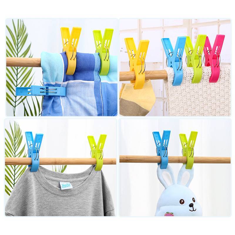 Universal Plastic Laundry Clips With Durable Design For Bedding And Clothing Drying