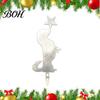 Personalized Christmas Ornament Metal Dog Tree Topper, 11.81 Inch Cute Dachshund Topper Silhouette with Star, Holiday Decoration, Gifts for