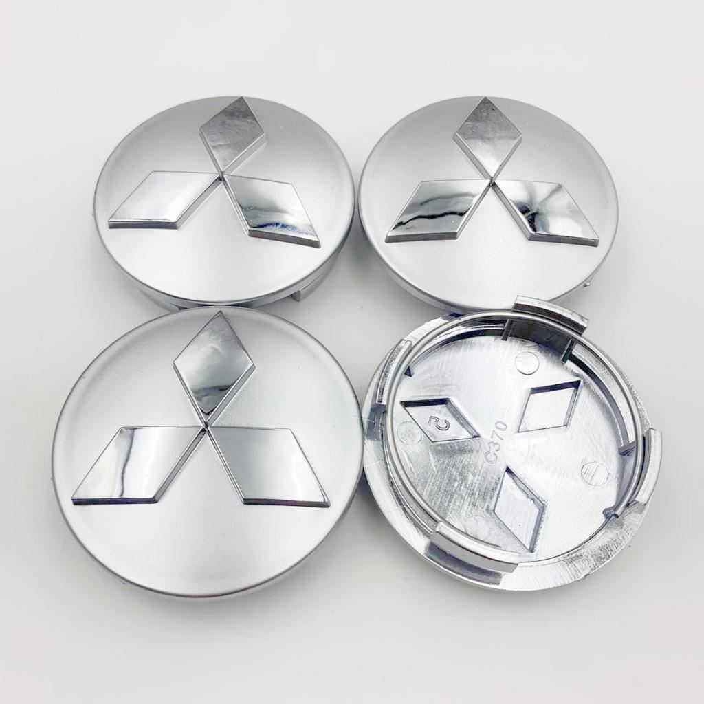 4er Set 58mm 60mm 81mm Universelle Auto-Radnabenkappen für Mitsubishi Lancer ASX Outlander EVO Montero Mirage L200 Eclipse