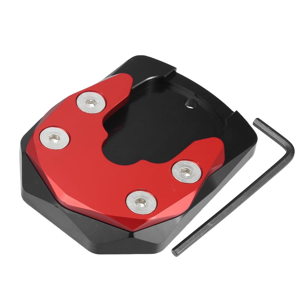 uxcell Motorcycle Kickstand Extension Extension Pad Side Stand Support Plate for Yamaha YZF-R15 2017-2022 1 Set Red