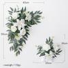 Elegante Künstliche Blumen Seidengirlande Hochzeitsbogenkranz Vielseitige Anordnung für Empfang Zeremonie Szene Hintergrund