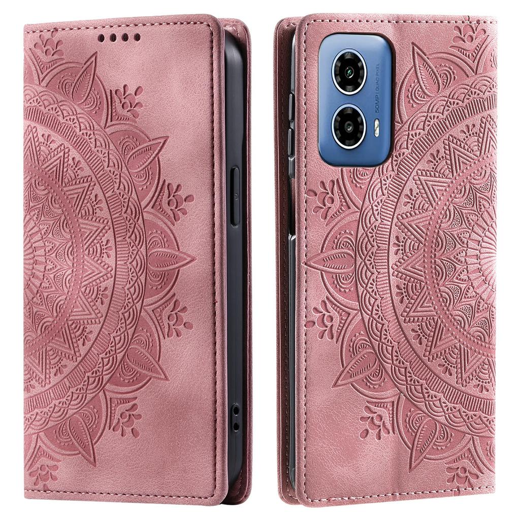For Motorola Moto G45 5G/G34 5G Leather Case Magnetic Auto Closing Wallet Phone Cover