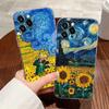 Interesting Van Gogh Art Transparent Case For Apple iPhone 17 16 15 14 13 12 11 Pro Max Case 16 Plus 16E 17Air 17Pro Phone Cover