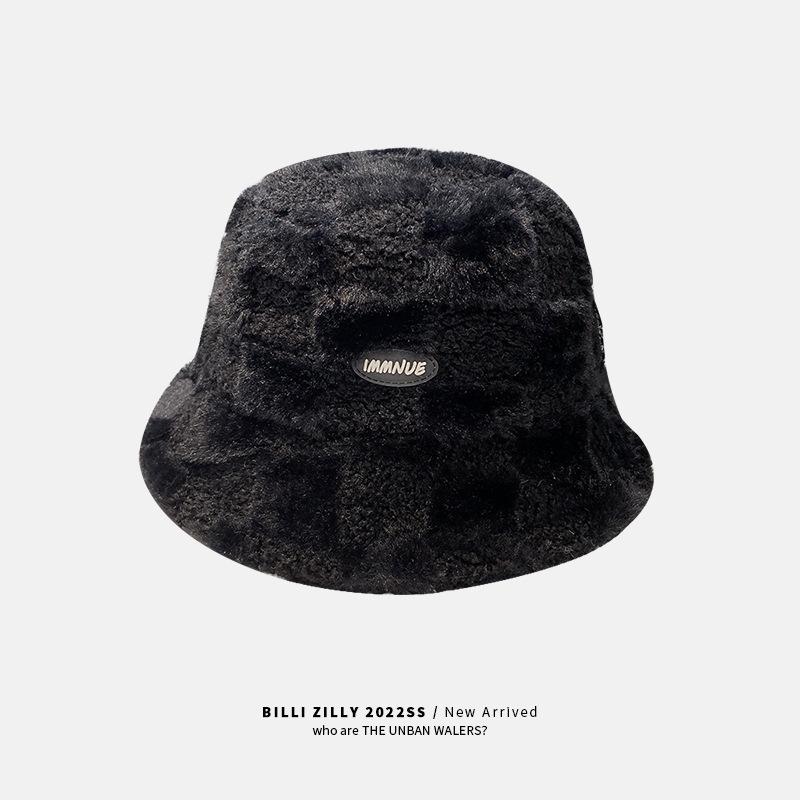 Women's Fisherman Hat Winter Korean Knitted Hat Casual Warm and Velvet Hat