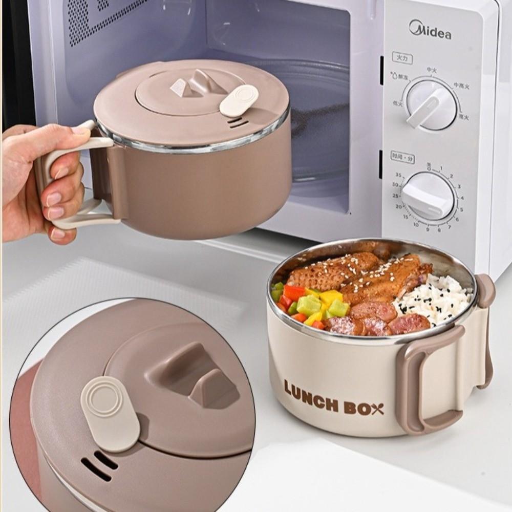 With Handle Noodles Ramen Bowl Large Capacity Fruit Salad Rice Soup Bowl  Student Dormitory