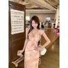 Hera French Spring and Summer New French Lace-up Waist Slim Flying Sleeves Romantic Gentle Dress