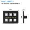 12V/24V Touch Screen Switches Panel Slim Touch Circuit Control Panel Box for Car Marine Caravan 6 Gang LED Switch Panel