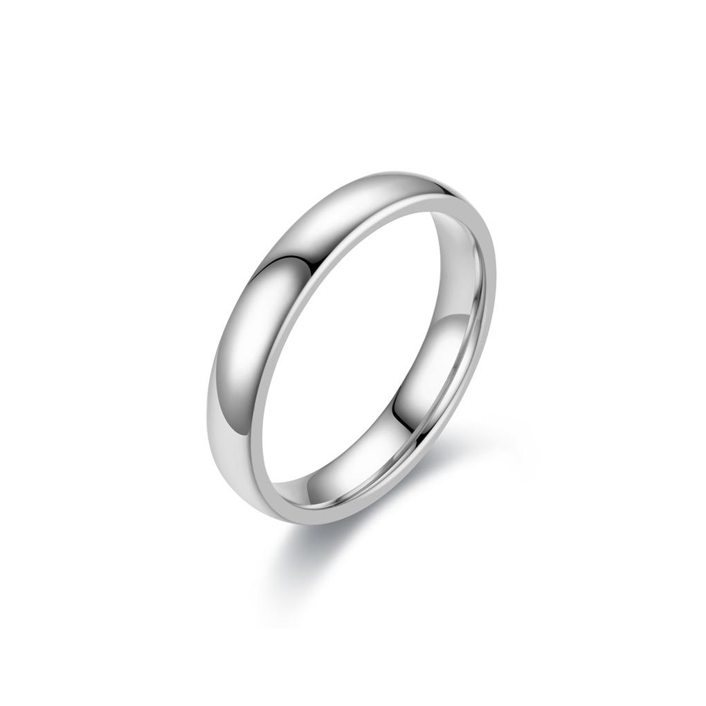 

10 Pieces Men Women Ring Round Stainless Steel Rings Decor Lovers Unisex Jewelry for Dating Decorations Jewelries Gift size 11